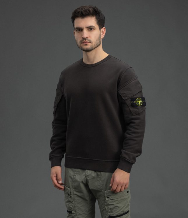 Чоловічий світшот STONE ISLAND 156100008-S0A20 V0062, колір сірий | Ціна 20999 грн, фото 1
