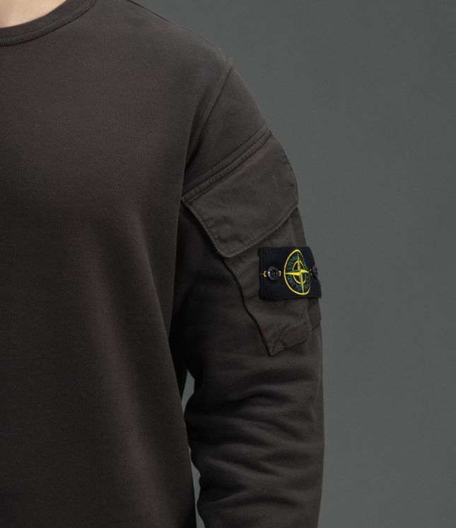 Чоловічий світшот STONE ISLAND 156100008-S0A20 V0062, колір сірий | Ціна 20999 грн, фото 4