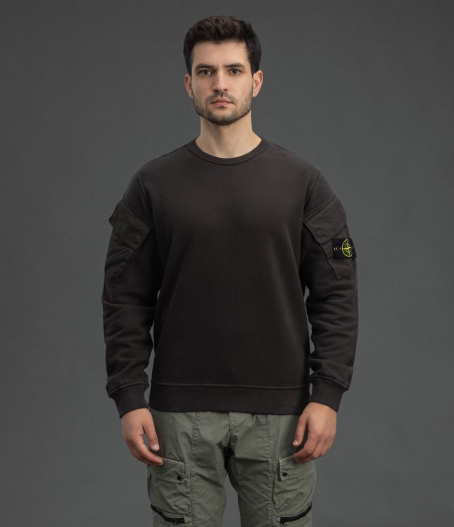 Чоловічий світшот STONE ISLAND 156100008-S0A20 V0062, колір сірий | Ціна 20999 грн, фото 2