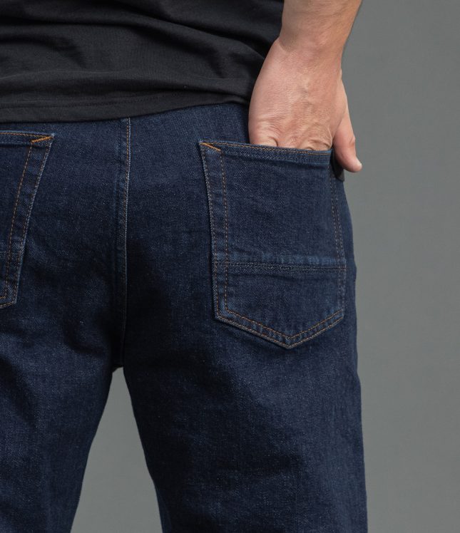 Чоловічі штани STONE ISLAND STRETCH INDIGO DENIM-RINSED SLIM 15J100007-S0J12 VJ201, колір синій | Ціна 18999 грн, фото 6