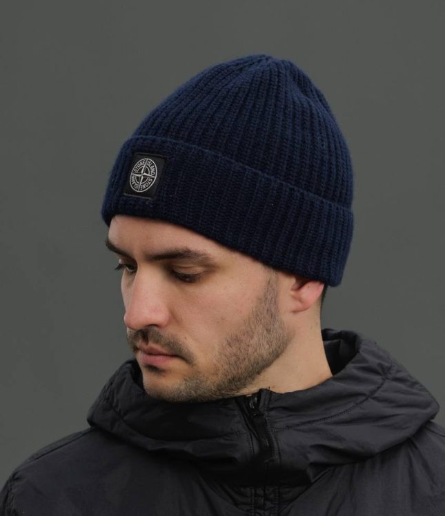 Чоловіча шапка STONE ISLAND 15N100012-S00B4 V0020, колір синій | Ціна 8499 грн, фото 2