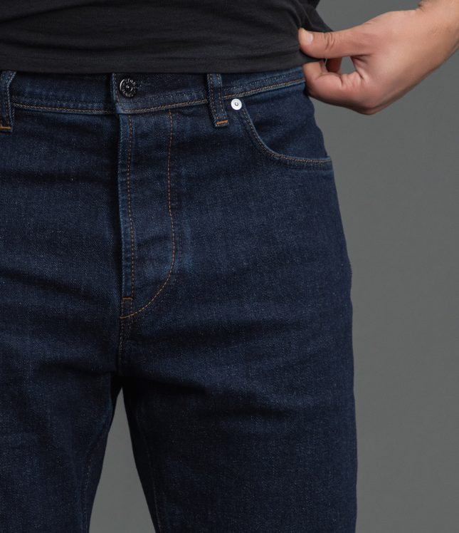 Чоловічі штани STONE ISLAND STRETCH INDIGO DENIM-RINSED SLIM 15J100007-S0J12 VJ201, колір синій | Ціна 18999 грн, фото 3