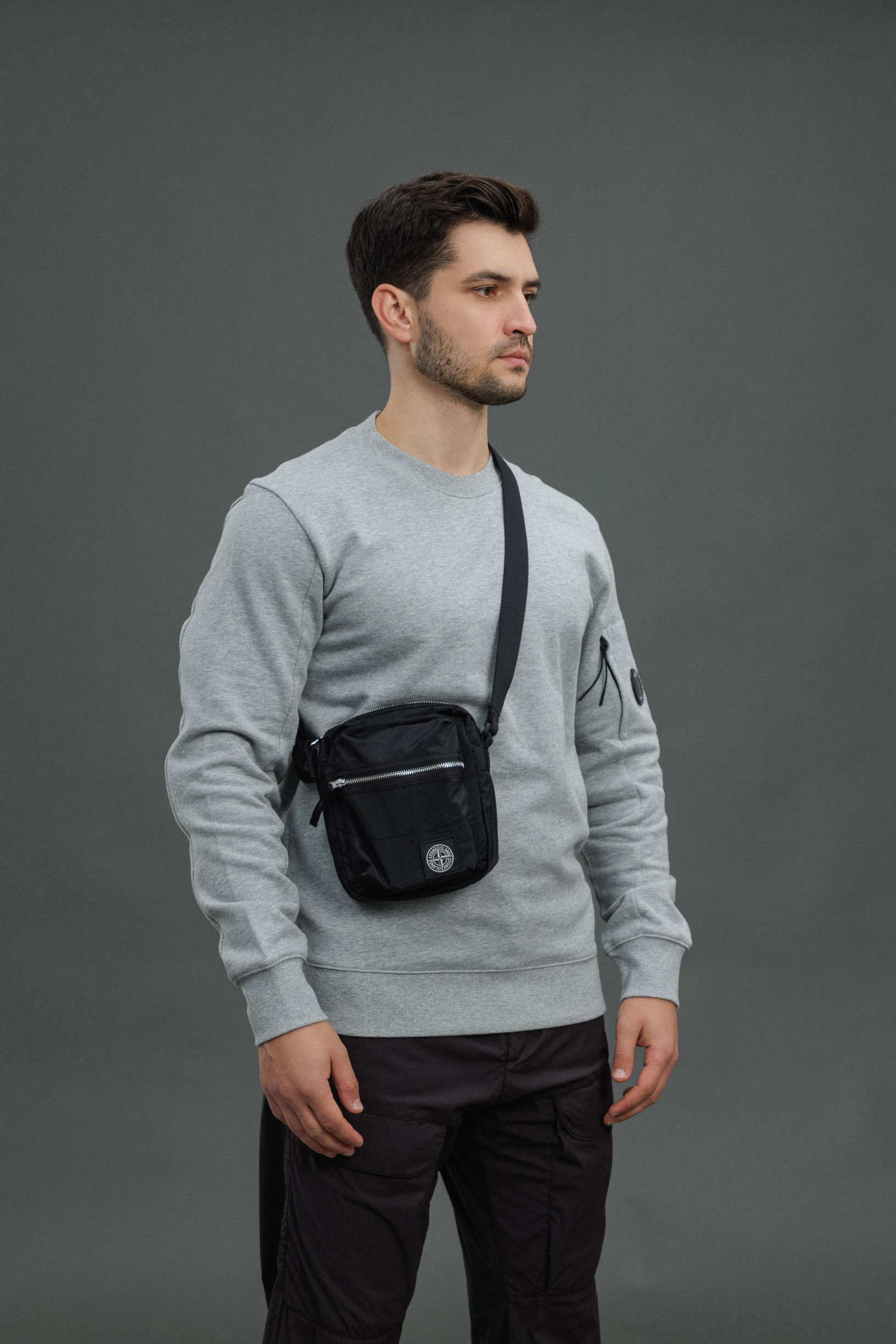Чоловіча сумка STONE ISLAND 159200015-S0251 V0029, колір чорний