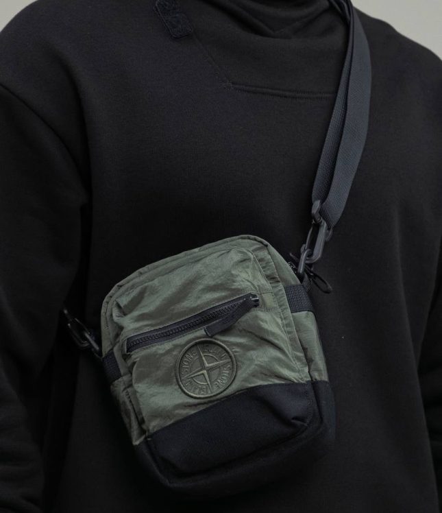 Чоловіча сумка STONE ISLAND 1590876 V0059, колір зелений | Ціна 11499 грн, фото 4