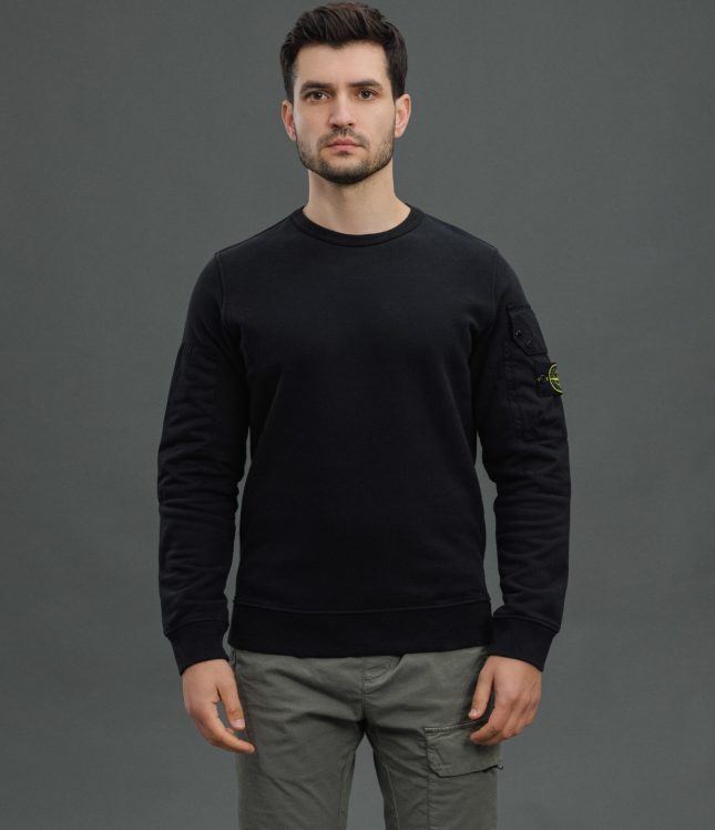 Чоловічий світшот STONE ISLAND 1563920 V0029, колір чорний | Ціна 18499 грн, фото 2