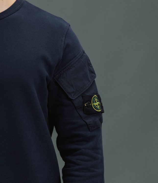 Чоловічий світшот STONE ISLAND 156100008-S0A20 V0020, колір синій | Ціна 20999 грн, фото 4