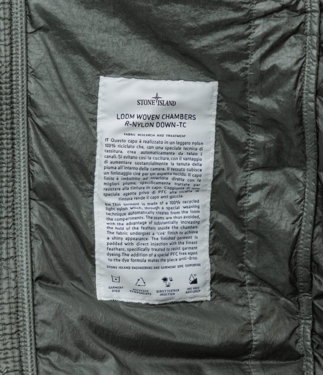 Чоловіча куртка STONE ISLAND LOOM WOVEN CHAMBERS R-NYLON DOWN-TC 1540124 V0059, колір зелений | Ціна 41999 грн, фото 9