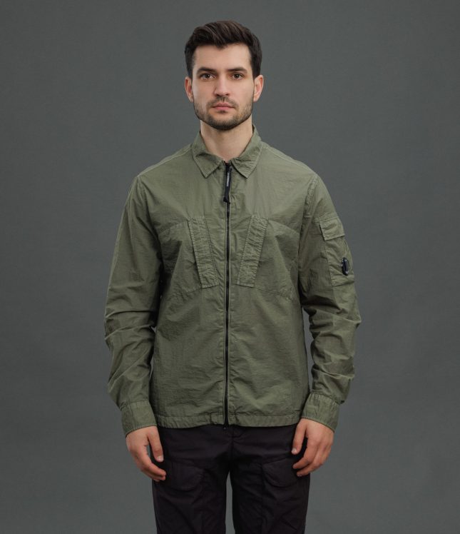 Чоловічий оверширт C.P. COMPANY CMSH111A 005783G COL:627, колір зелений | Ціна 18999 грн, фото 2