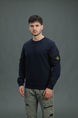Чоловічий світшот STONE ISLAND 156100008-S0A20 V0020, колір синій