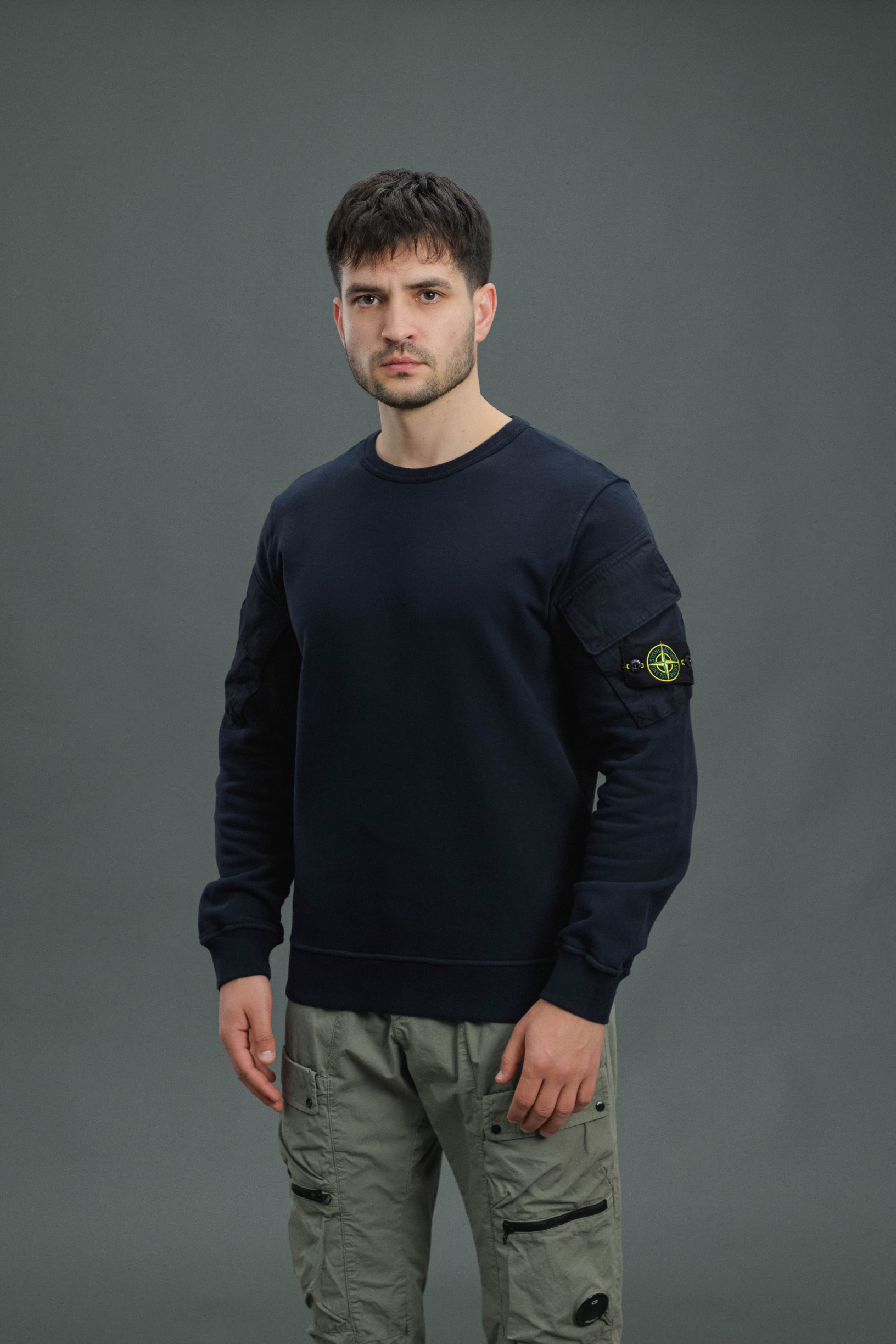 Чоловічий світшот STONE ISLAND 156100008-S0A20 V0020, колір синій