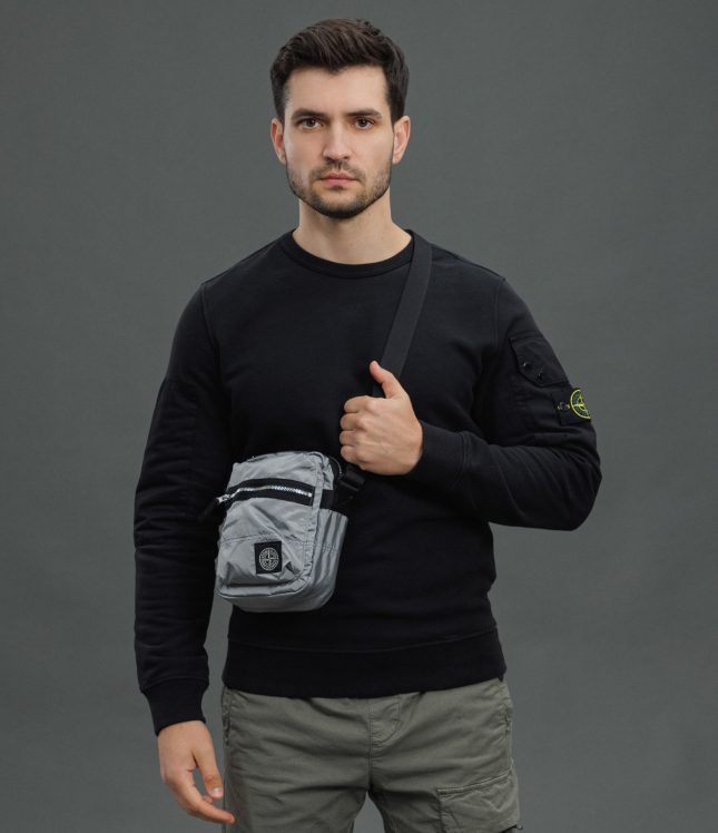 Чоловіча сумка STONE ISLAND 159200015-S0251 V0061, колір сірий | Ціна 13499 грн, фото 2