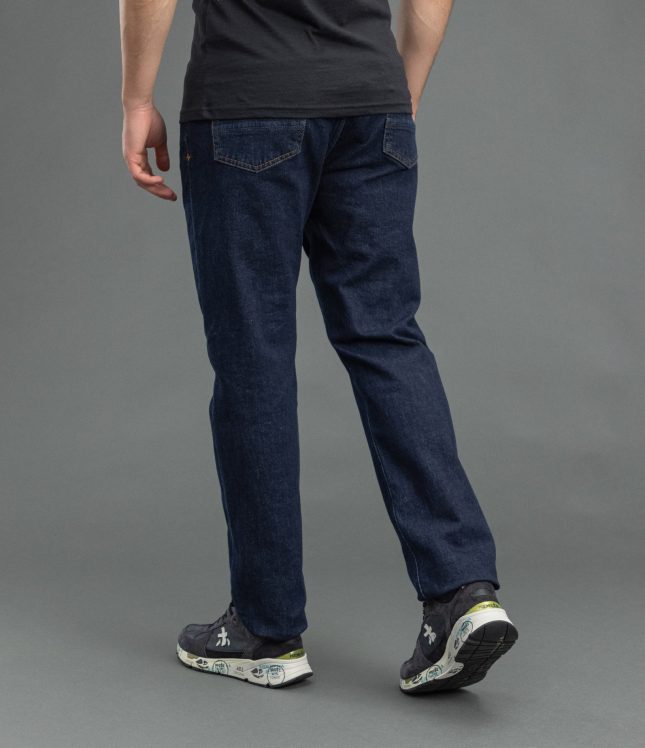 Чоловічі штани STONE ISLAND STRETCH INDIGO DENIM-RINSED SLIM 15J100007-S0J12 VJ201, колір синій | Ціна 18999 грн, фото 5