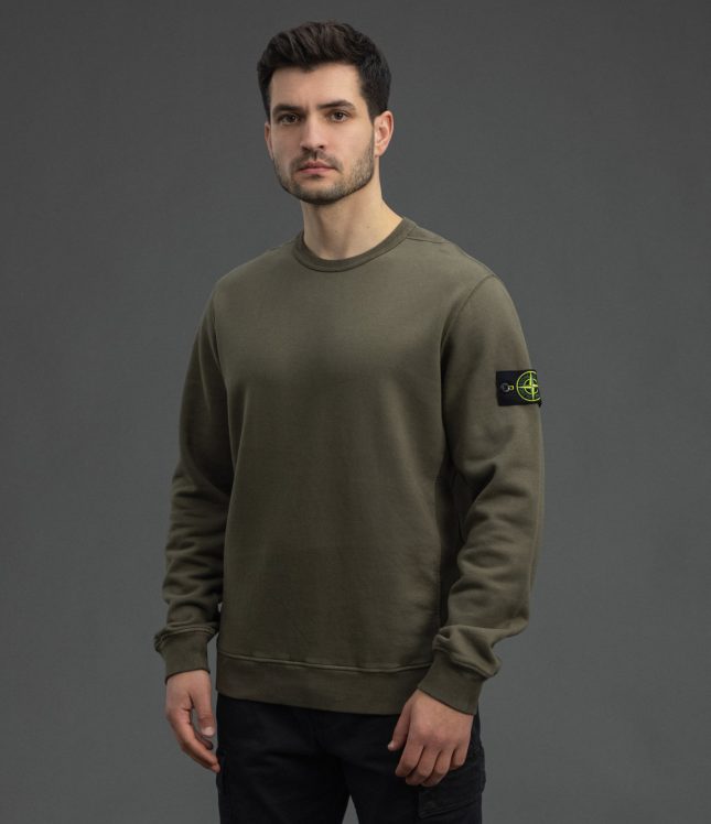 Чоловічий світшот STONE ISLAND 156100028-S0A20 V0054, колір зелений | Ціна 16999 грн, фото 1