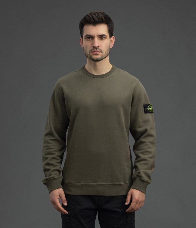 Чоловічий світшот STONE ISLAND 156100028-S0A20 V0054, колір зелений | Ціна 16999 грн, фото 2