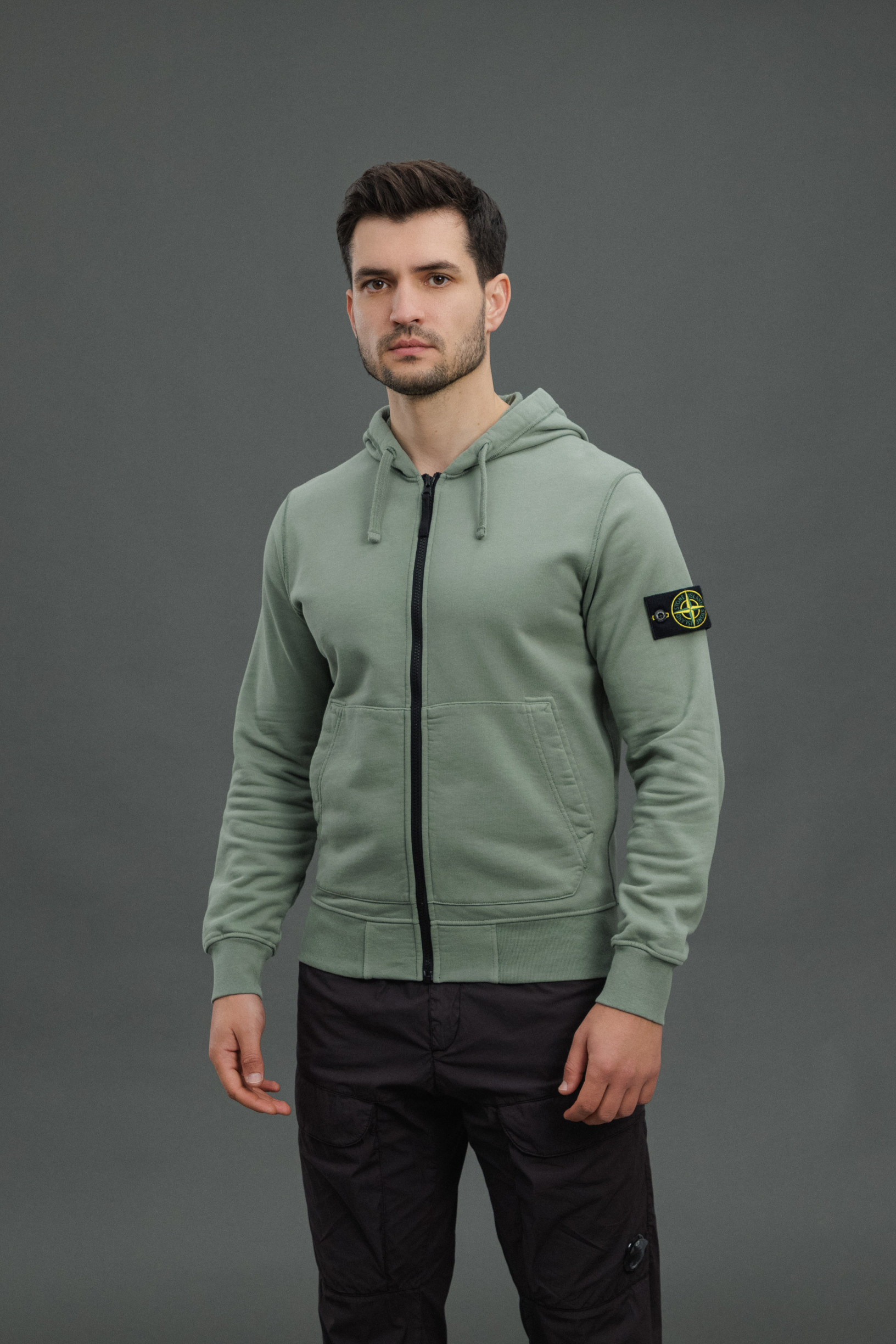 Чоловіче худі STONE ISLAND 1564251 V0055, колір зелений