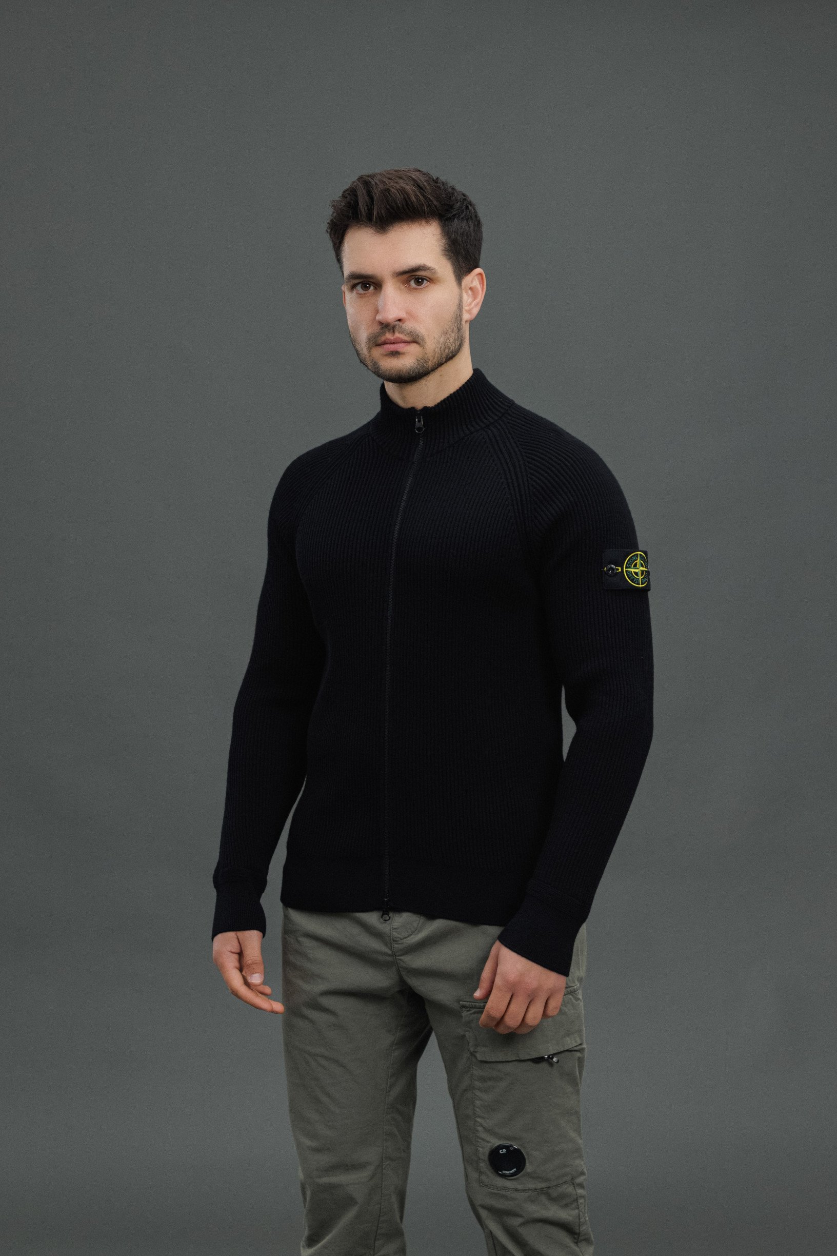 Чоловічий светр STONE ISLAND 15519C2 V0029, колір чорний