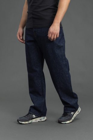 Чоловічі штани STONE ISLAND INDIGO DENIM-RINSED LOOSE 15J100006-S00J7 VJ201, колір синій