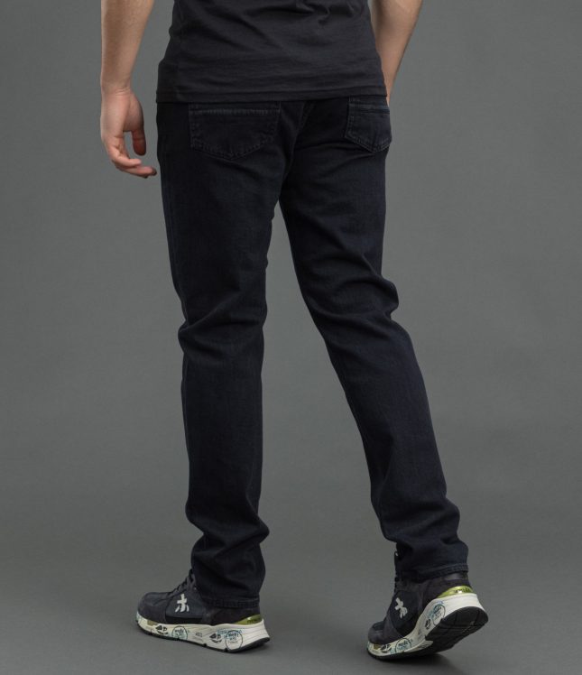 Чоловічі штани STONE ISLAND STRETCH BLACK DENIM-RINSED SLIM 15J100007-S0J11 VJ901, колір чорний | Ціна 18999 грн, фото 5
