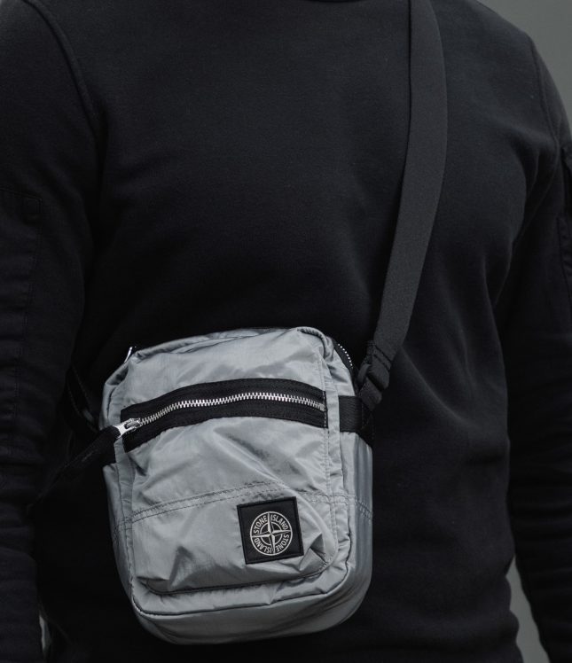 Чоловіча сумка STONE ISLAND 159200015-S0251 V0061, колір сірий | Ціна 13499 грн, фото 4
