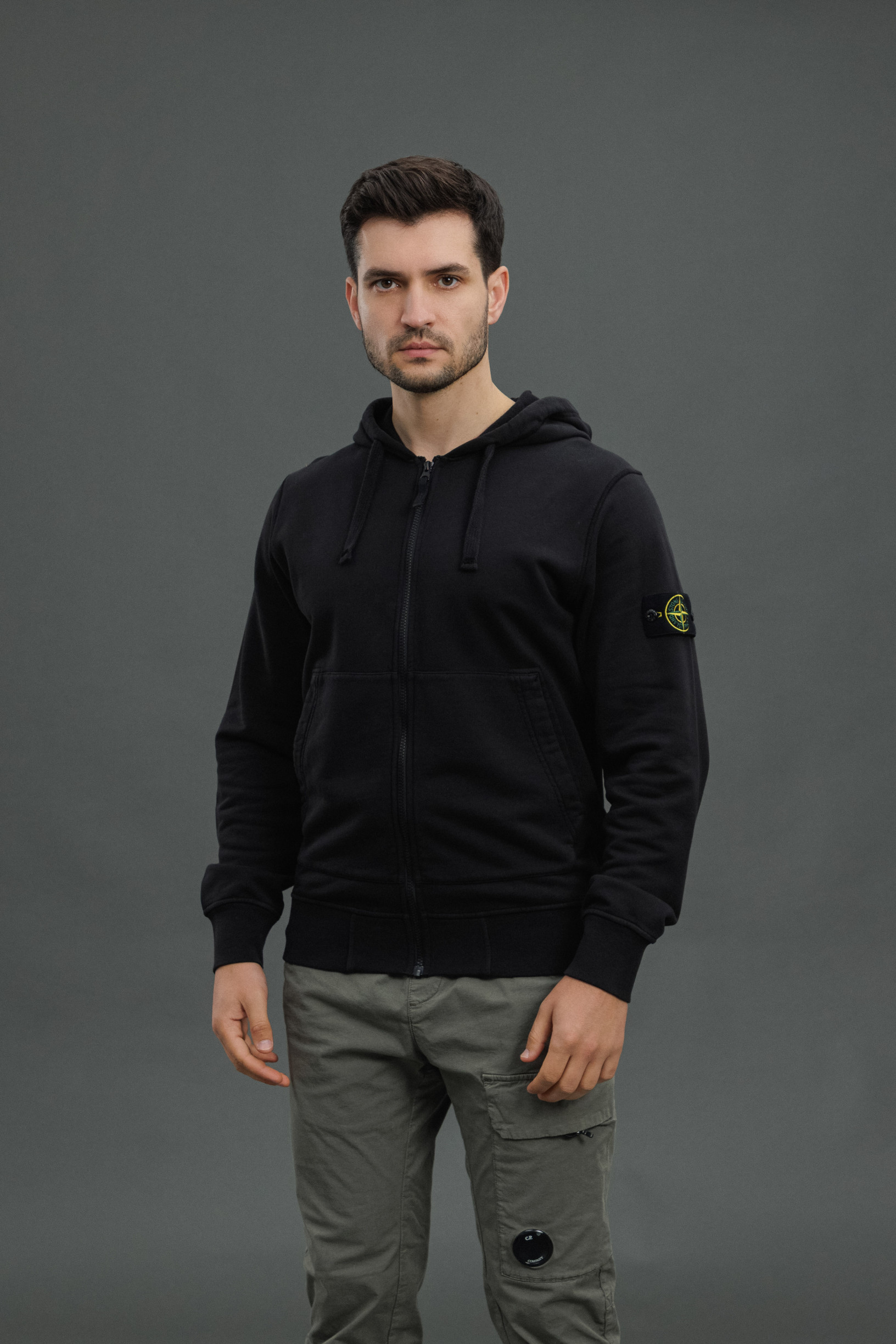 Чоловіче худі STONE ISLAND 156100061 V0029, колір чорний