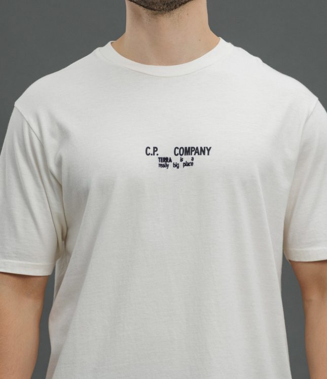 Чоловіча футболка C.P. COMPANY CMTS317A 005431G COL:115, колір бежевий | Ціна 7499 грн, фото 3