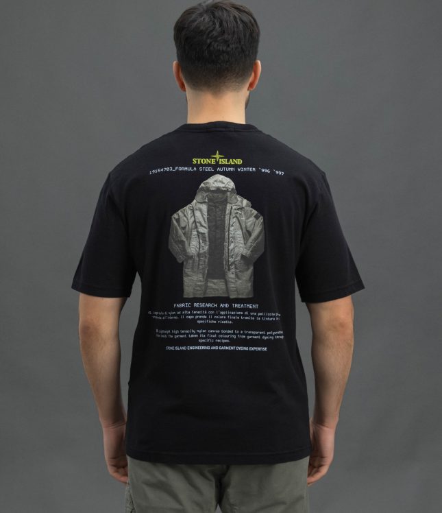 Чоловіча футболка STONE ISLAND 152100037-S0091 V0029, колір чорний | Ціна 9199 грн, фото 6