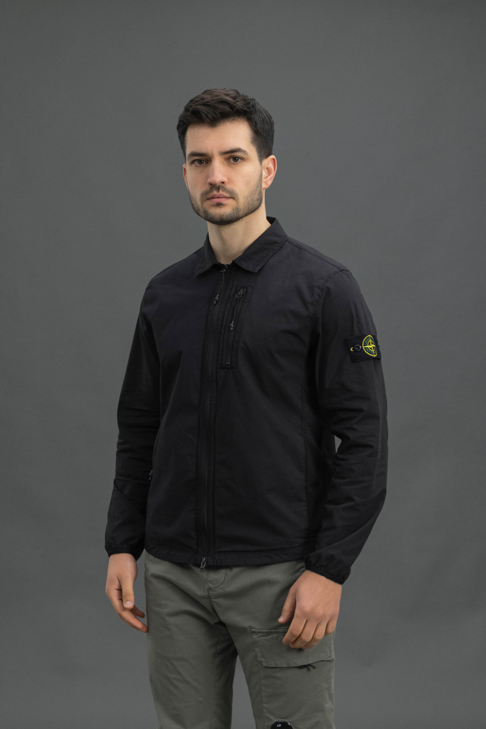 Чоловічий оверширт STONE ISLAND 1511311 V0029, колір чорний