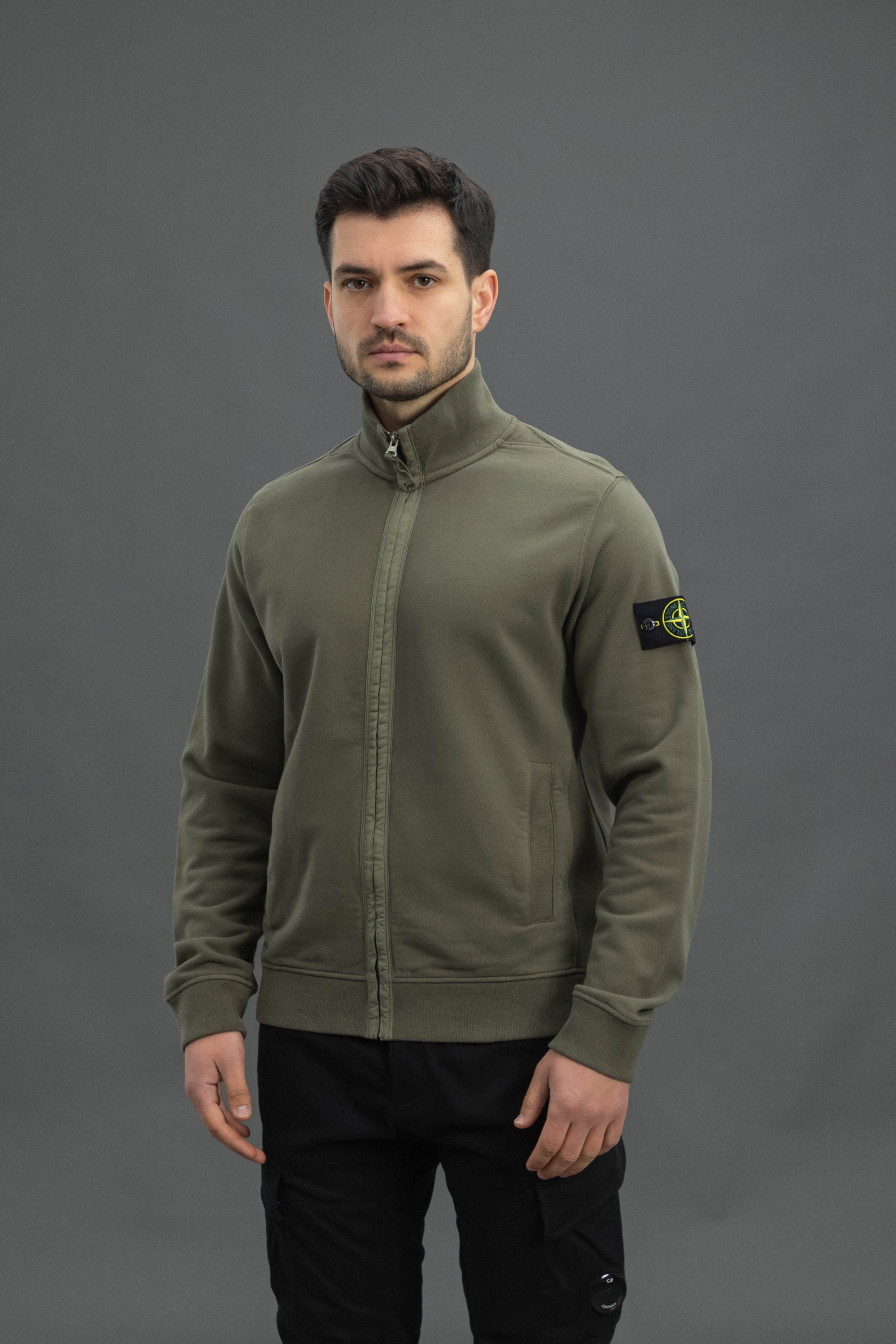 Чоловічий світшот STONE ISLAND 156100066-S0A20 V0054, колір зелений
