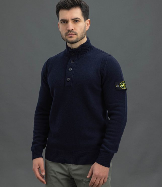 Чоловічий светр STONE ISLAND 155100040-S00A3 V0020, колір синій | Ціна 24999 грн, фото 1