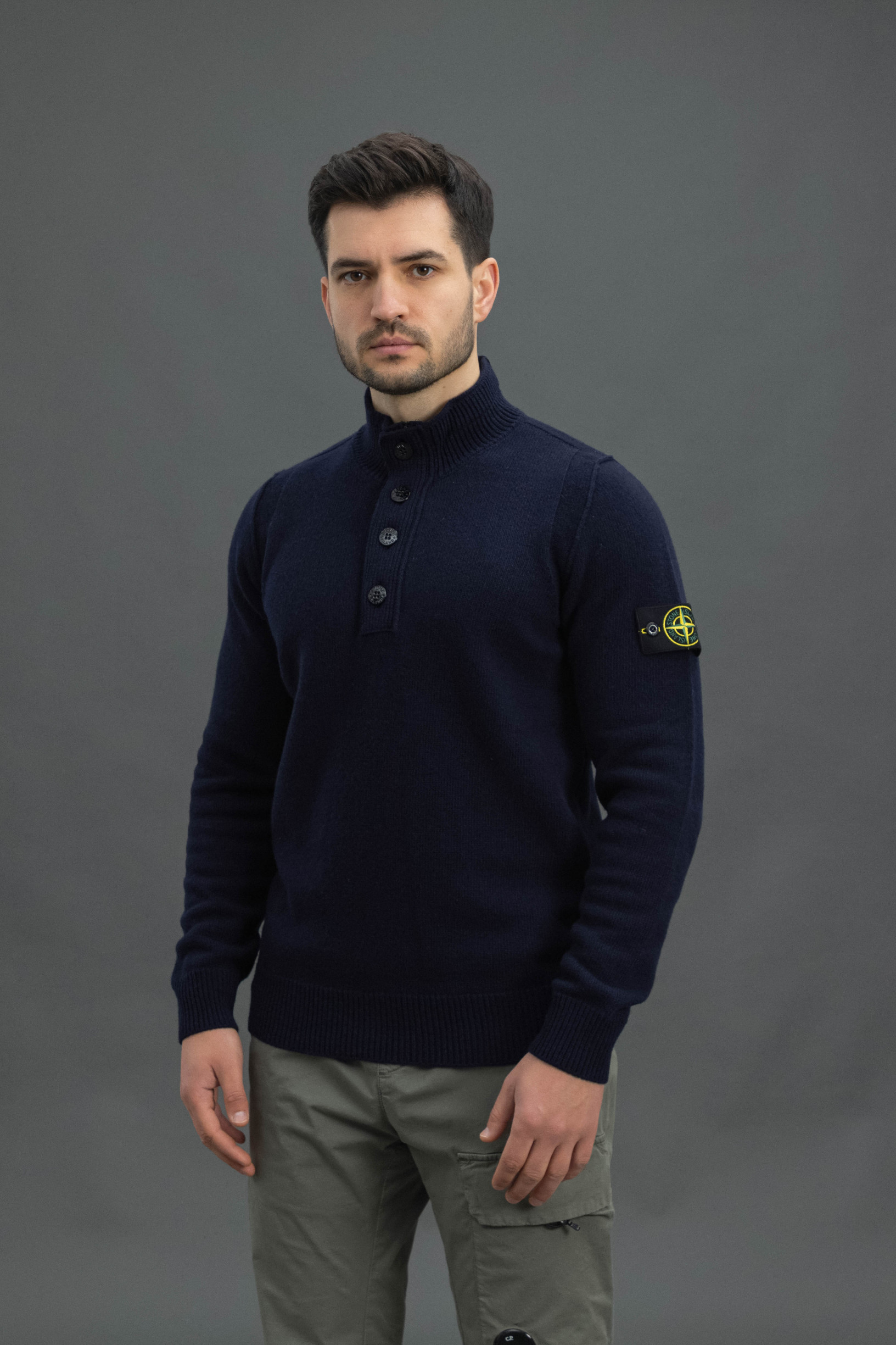 Чоловічий светр STONE ISLAND 155100040-S00A3 V0020, колір синій