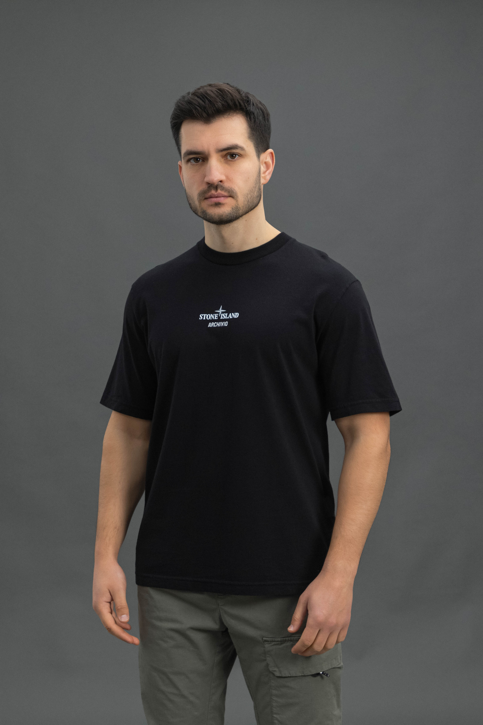 Чоловіча футболка STONE ISLAND 152100037-S0091 V0029, колір чорний