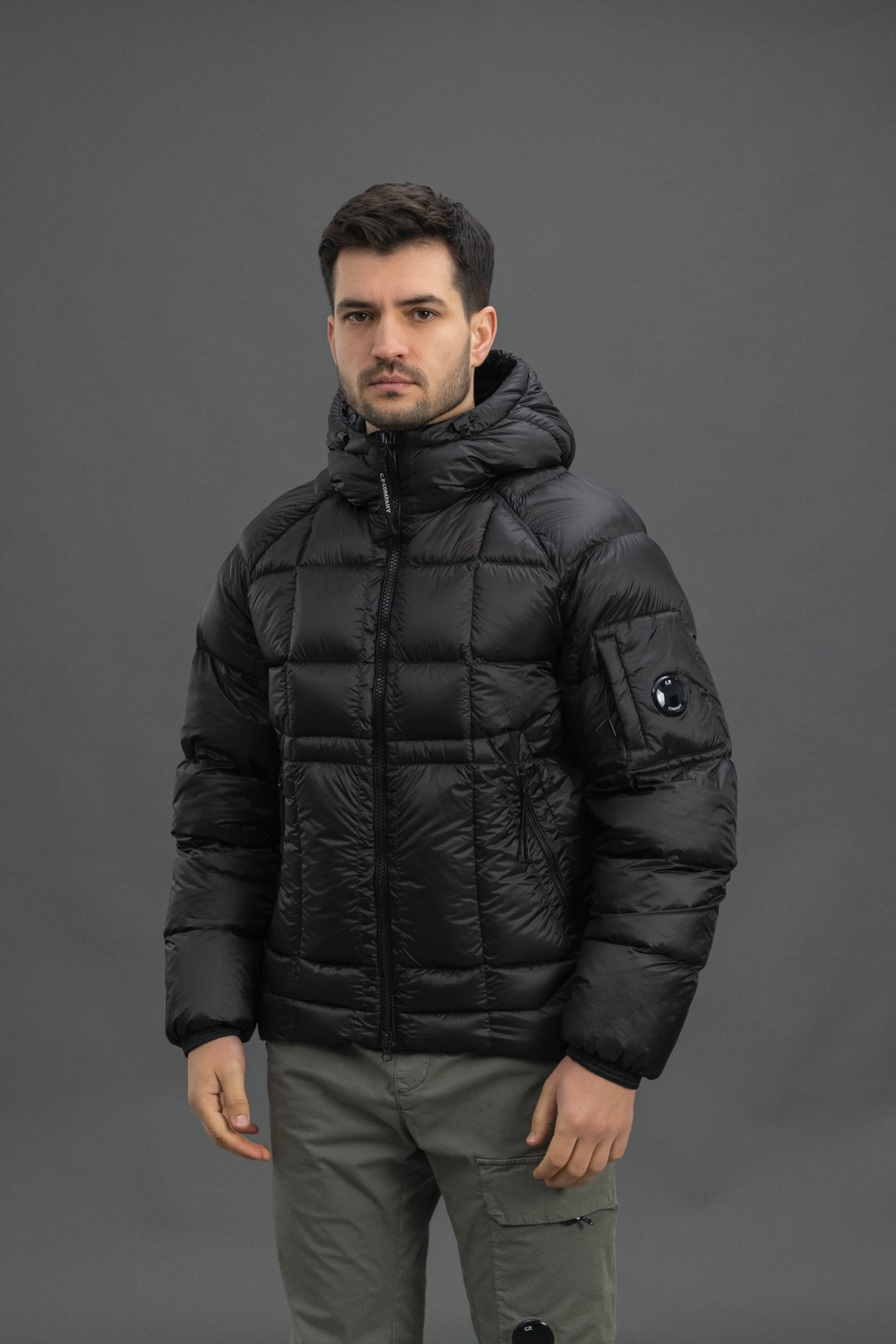 Чоловіча куртка C.P. COMPANY D.D. SHELL DOWN JACKET CMOW702A 110416A COl:999, колір чорний