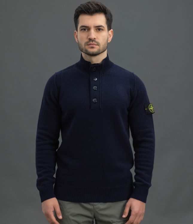 Чоловічий светр STONE ISLAND 155100040-S00A3 V0020, колір синій | Ціна 24999 грн, фото 2