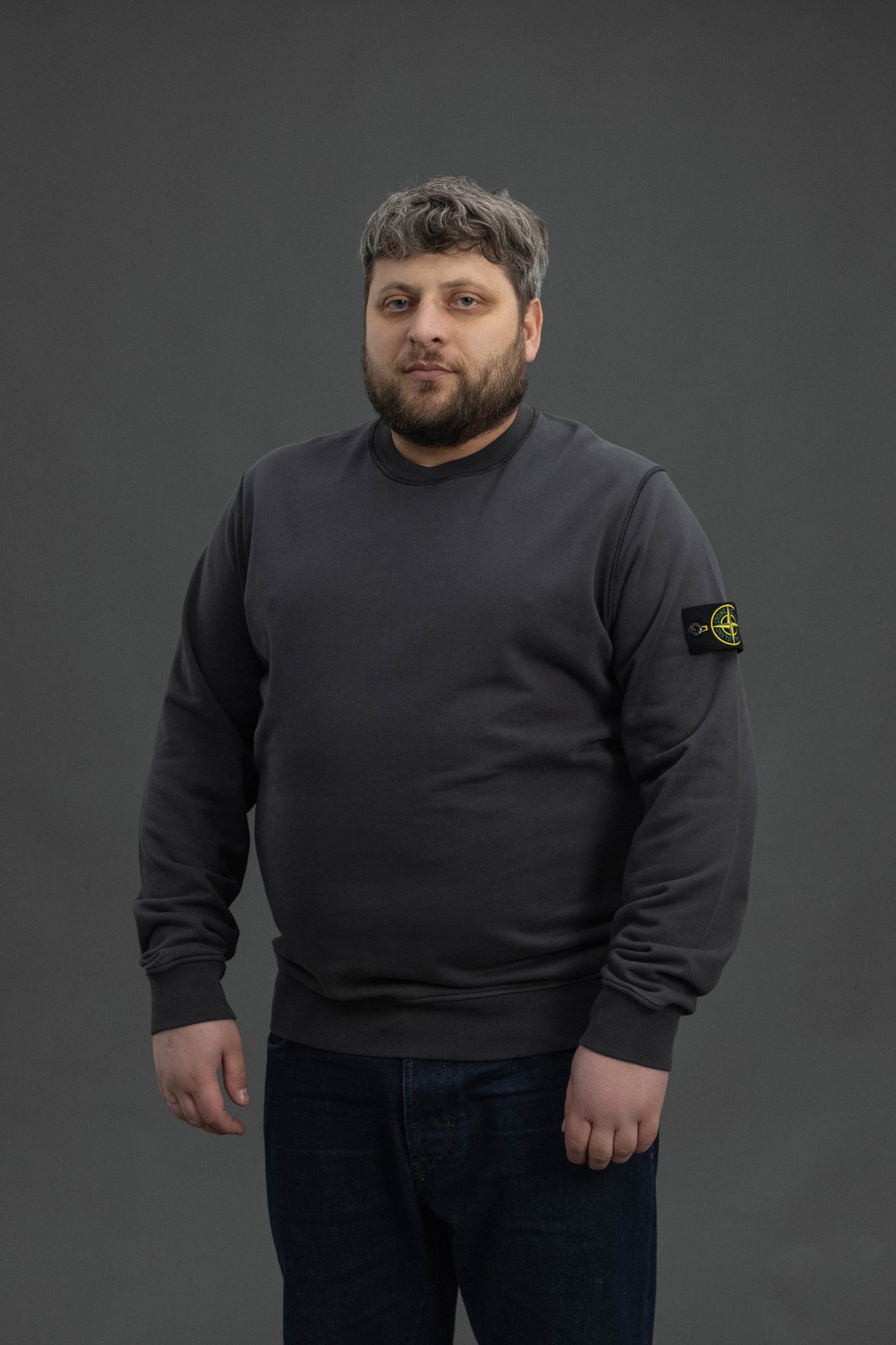 Чоловічий світшот STONE ISLAND 1563051 V0065, колір сірий