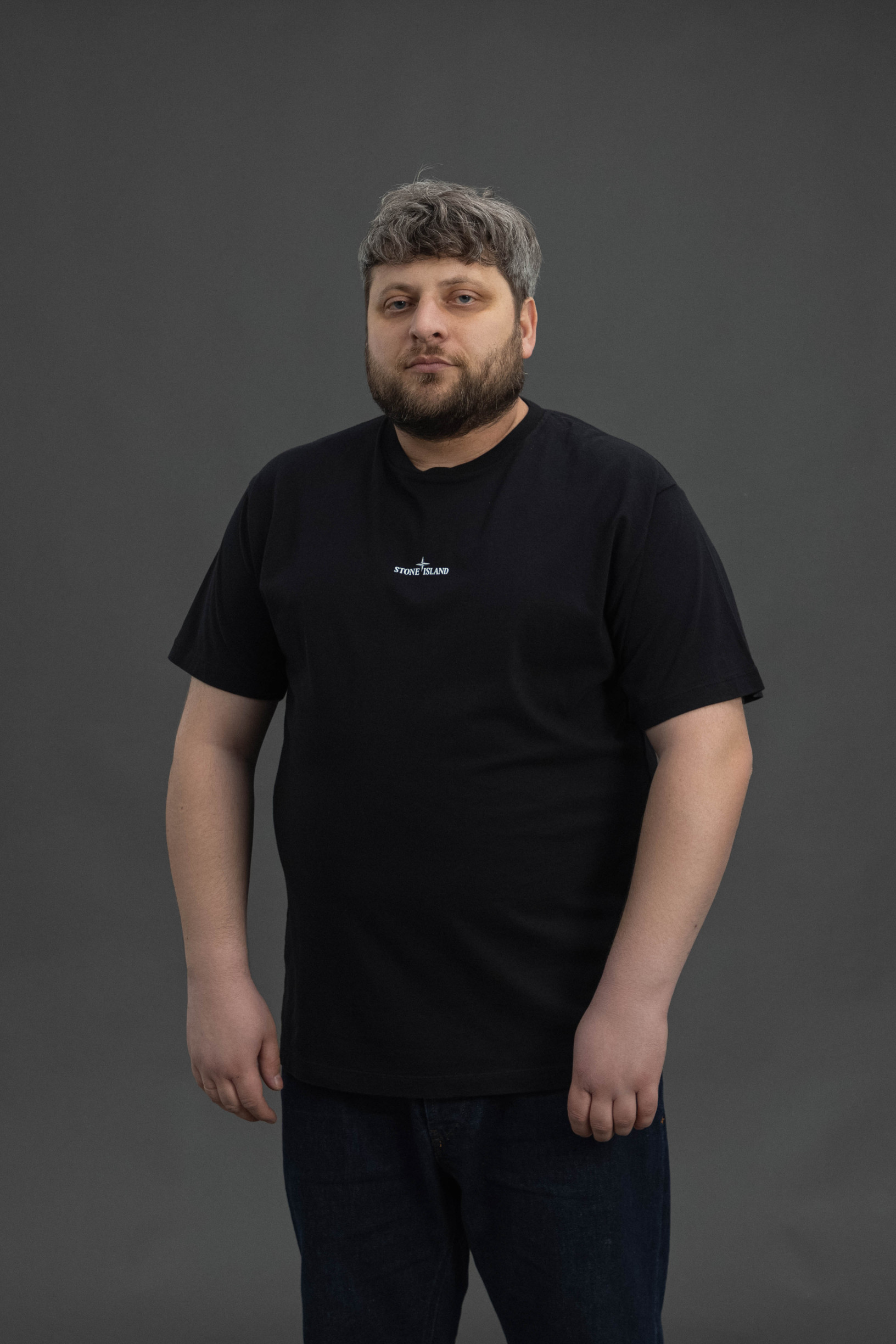Чоловіча футболка STONE ISLAND 152NS82 V0029, колір чорний