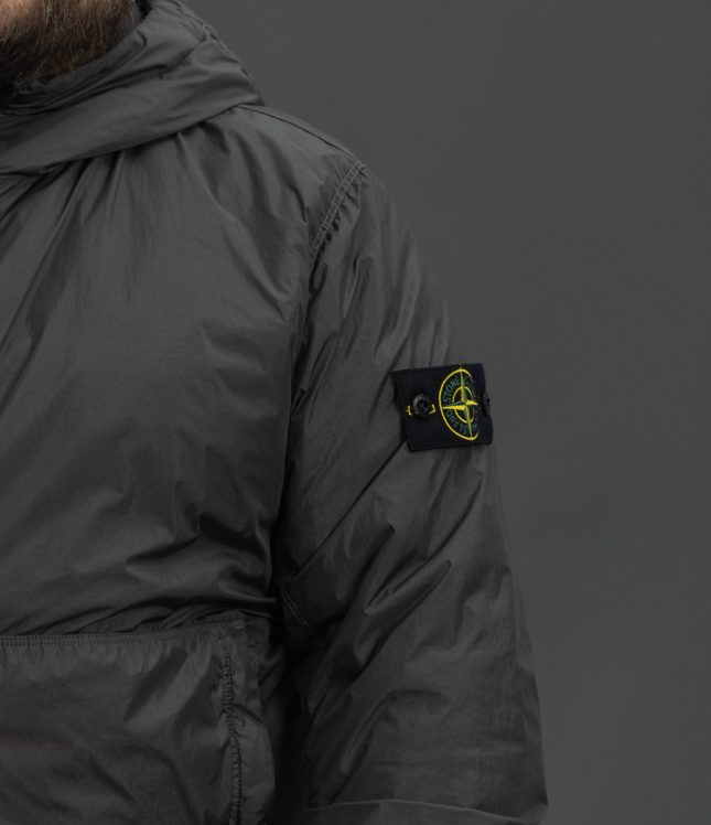 Чоловіча куртка STONE ISLAND GARMENT DYED CRINKLE REPS NY WITH PRIMALOFT®-TC 154100013-S0A23 V0062, колір сірий | Ціна 47999 грн, фото 5