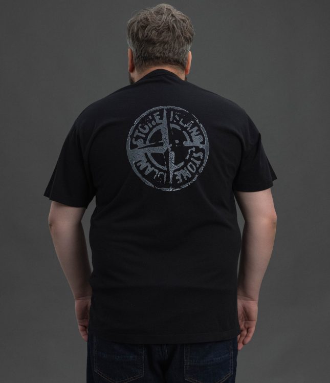 Чоловіча футболка STONE ISLAND 152NS82 V0029, колір чорний | Ціна 11499 грн, фото 6