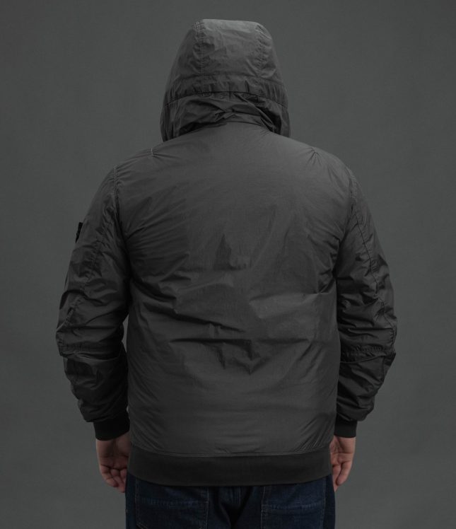 Чоловіча куртка STONE ISLAND GARMENT DYED CRINKLE REPS NY WITH PRIMALOFT®-TC 154100013-S0A23 V0062, колір сірий | Ціна 47999 грн, фото 7