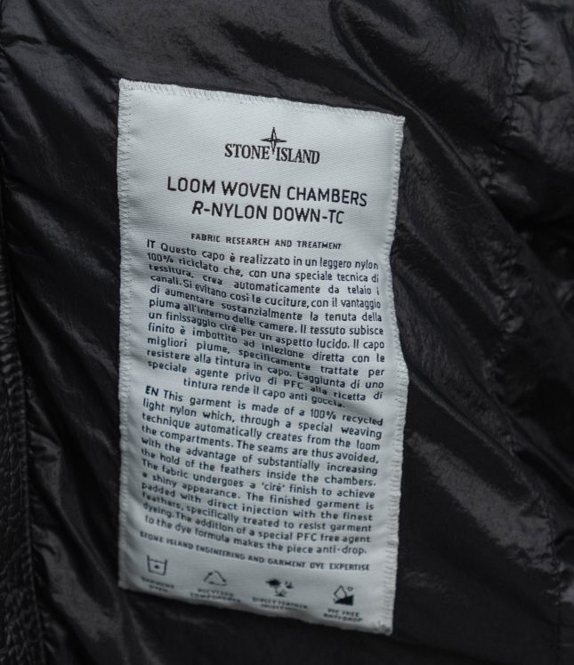 Чоловіча куртка STONE ISLAND LOOM WOVEN CHAMBERS R-NYLON DOWN-TC 791540324 V0029, колір чорний | Ціна 41999 грн, фото 9