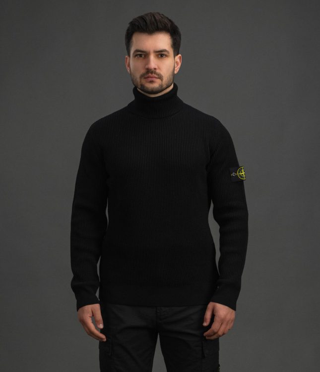 Чоловічий гольф STONE ISLAND 155100052-S00C2 V0029, колір чорний | Ціна 25999 грн, фото 2