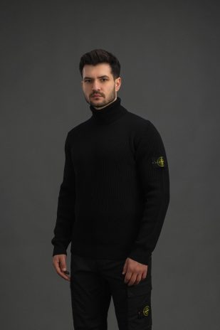 Чоловічий гольф STONE ISLAND 155100052-S00C2 V0029, колір чорний
