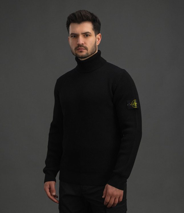 Чоловічий гольф STONE ISLAND 155100052-S00C2 V0029, колір чорний | Ціна 25999 грн, фото 1