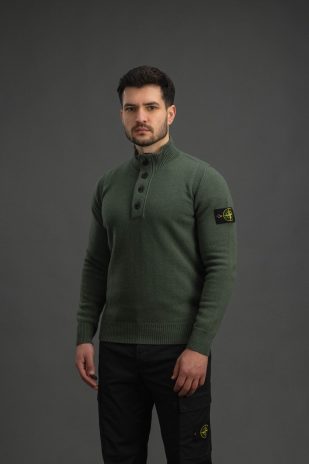 Чоловічий светр STONE ISLAND 155100040-S00A3 V0054, колір зелений