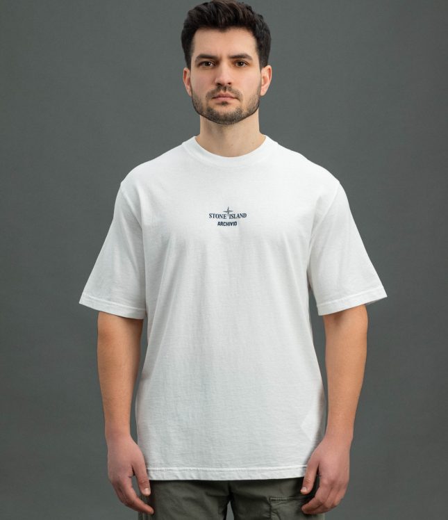 Чоловіча футболка STONE ISLAND 152100037-S0091 V0001, колір білий | Ціна 11499 грн, фото 2