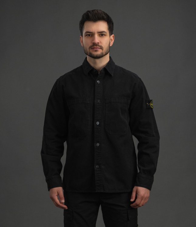 Чоловічий оверширт STONE ISLAND 151200025-S0184 V0129, колір чорний | Ціна 25999 грн, фото 2