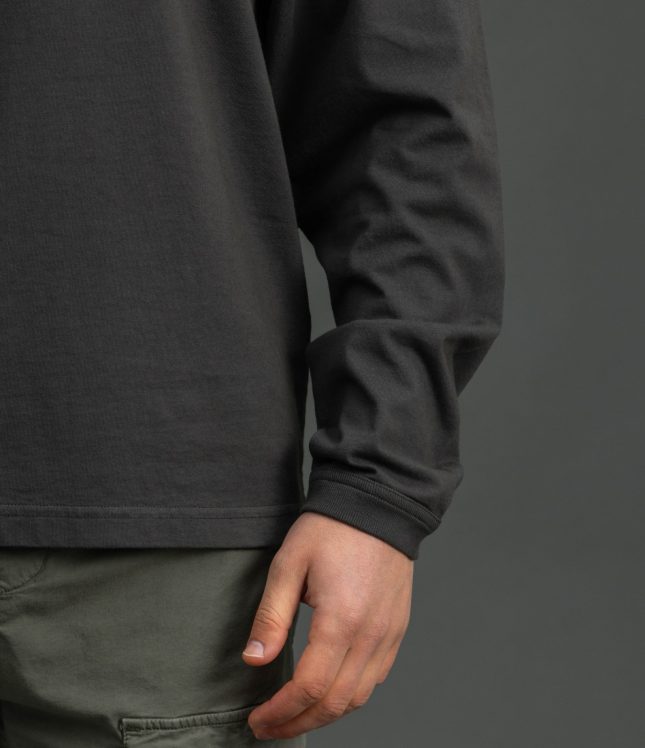 Чоловічий лонгслів STONE ISLAND 152100024-S0115 V0062, колір сірий | Ціна 9599 грн, фото 5