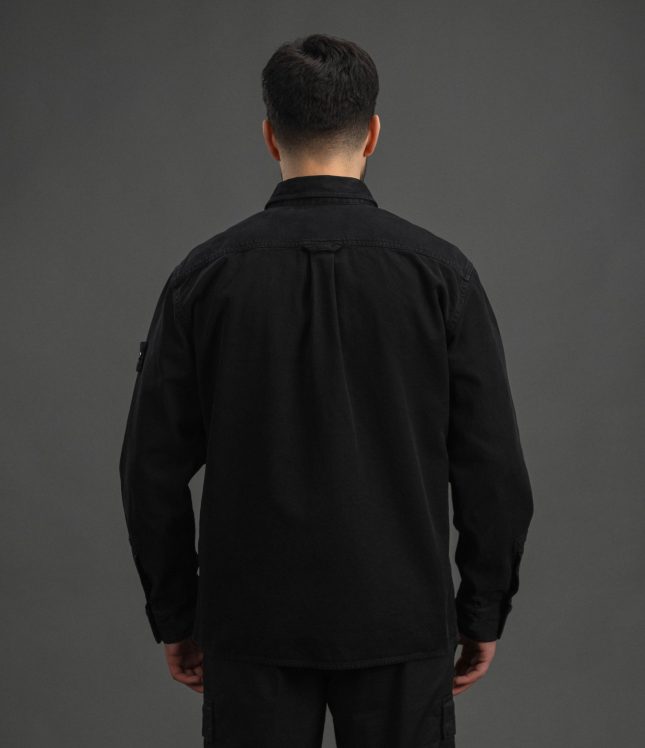 Чоловічий оверширт STONE ISLAND 151200025-S0184 V0129, колір чорний | Ціна 25999 грн, фото 6