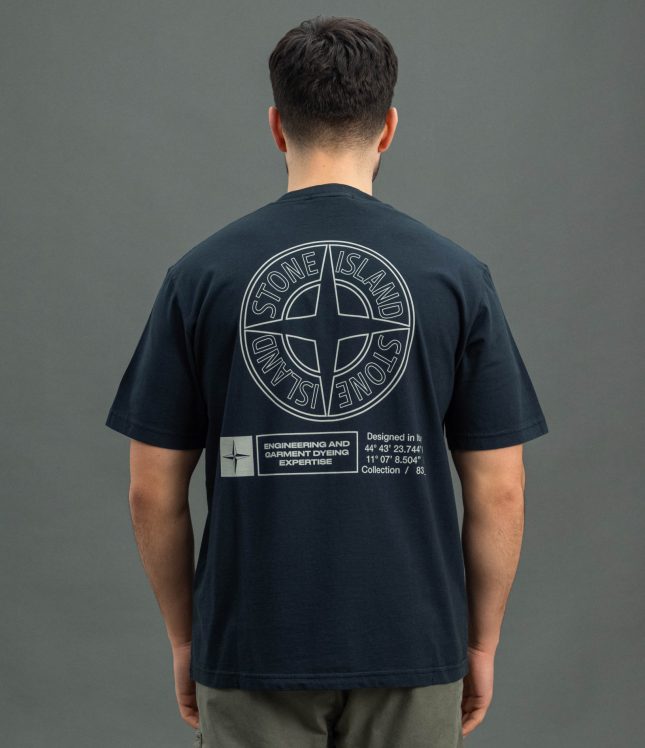 Чоловіча футболка STONE ISLAND 152100037-S0241 V0020, колір синій | Ціна 11499 грн, фото 6