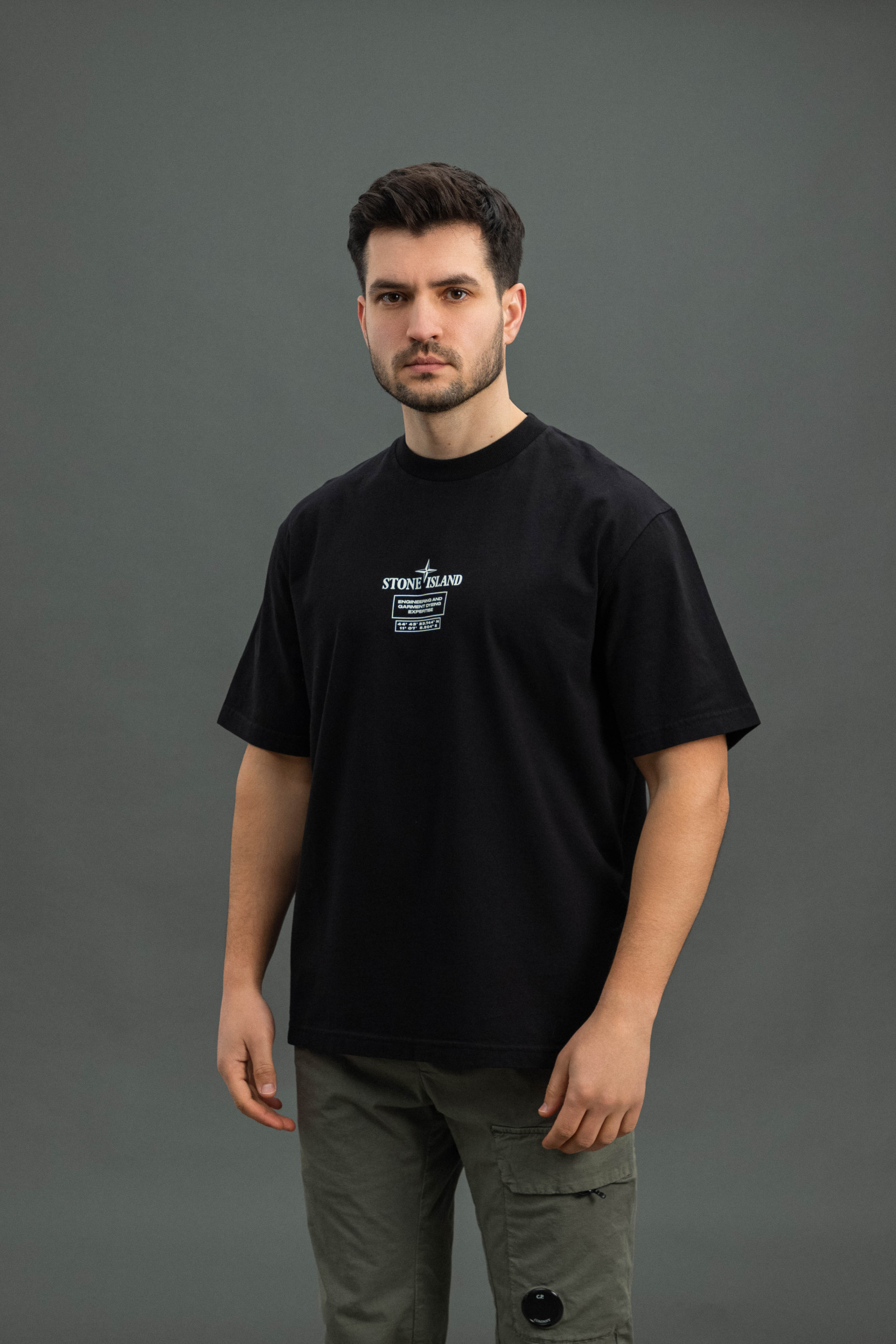 Чоловіча футболка STONE ISLAND 152100037-S0193 V0029, колір чорний