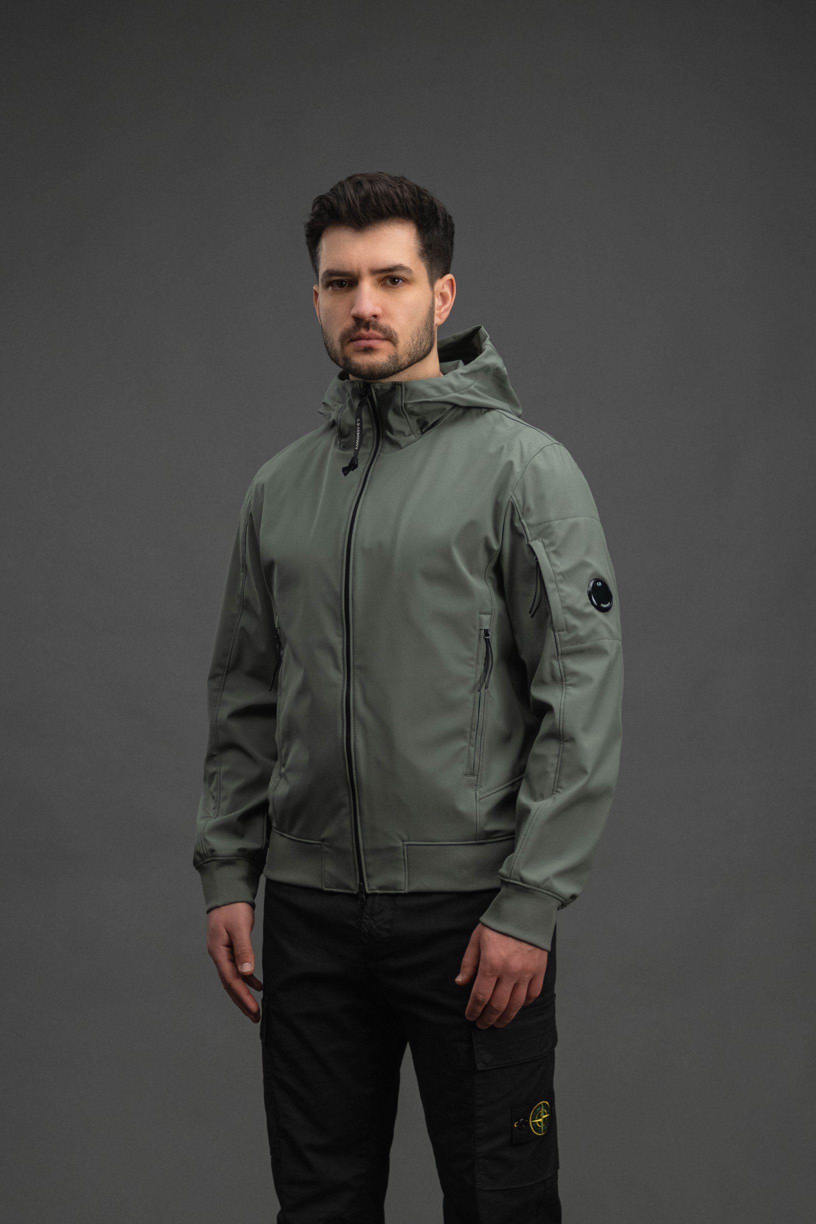 Чоловіча куртка C.P. COMPANY SHELL-R MEDIUM JACKET CMOW729A 005968A COL:668, колір сірий